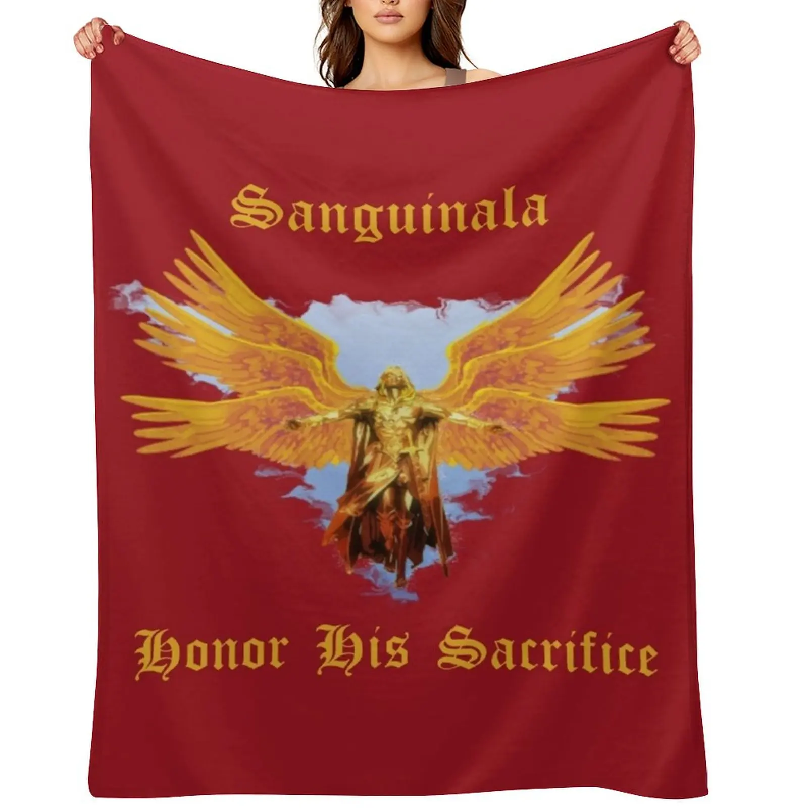 Sanguinala - Honor His Sacrifice Throw Blanket For Sofa Thin Flannels Decoratives هدايا عيد الميلاد البطانيات