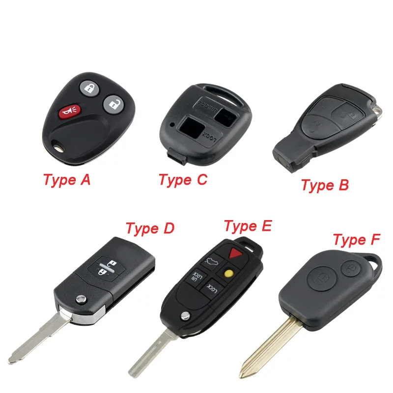 2/3/5 Buttons Car Key Shell Replacement Car Remote Key Fob Smart Key Car For Mercedes / Benz Cadillac