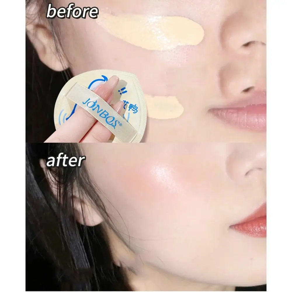 แบบพกพา Water DROP Air Cushion แป้งพัฟคอนซีลเลอร์ซ่อนรูขุมขน Make Up ฟองน้ําเปียกแห้งใช้หนาเบาะพัฟผู้หญิง