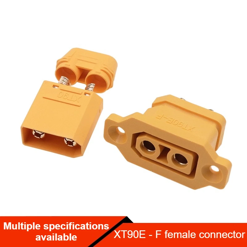 XT90E-F com assento fixo porta de carregamento de bateria de lítio plug xt90 modelo de veículo elétrico aeronave esc conectores macho e fêmea