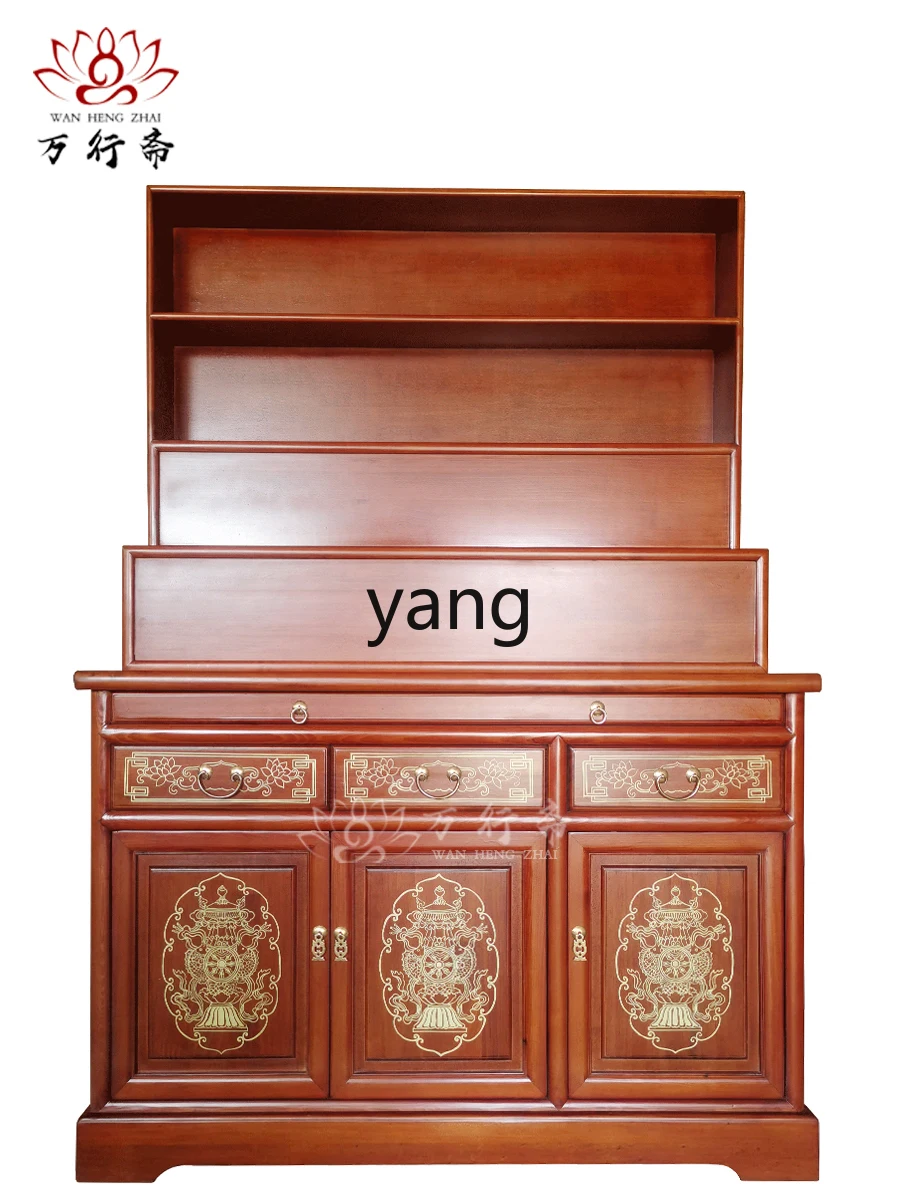 L'm'm New Chinese Style Clothes Closet Altar Cabinet Avalokitesvara Altar Cabinet Three-Layer Buddha Shrine