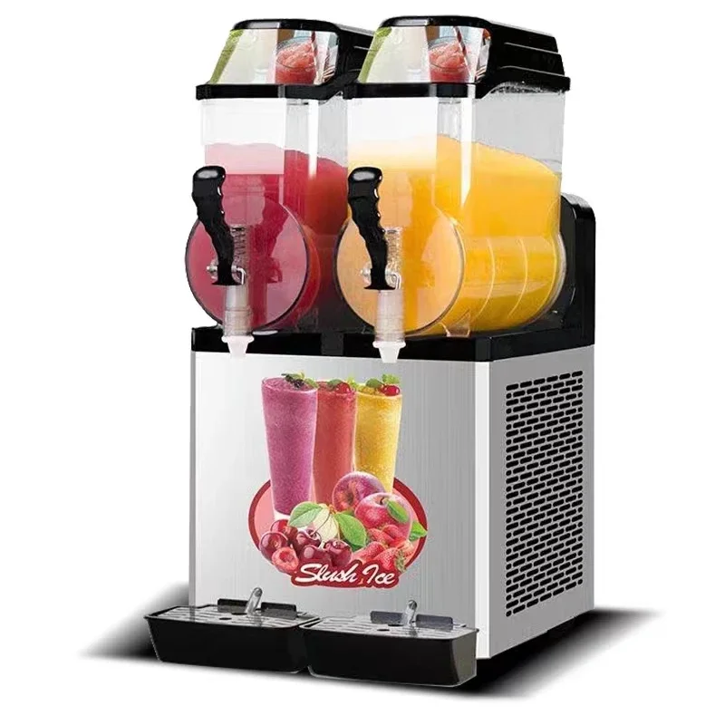 

New design 2 bowls 10Lx2 small mini counter slush margarita granizadora slushice machine/slushy granita juice machine for sale