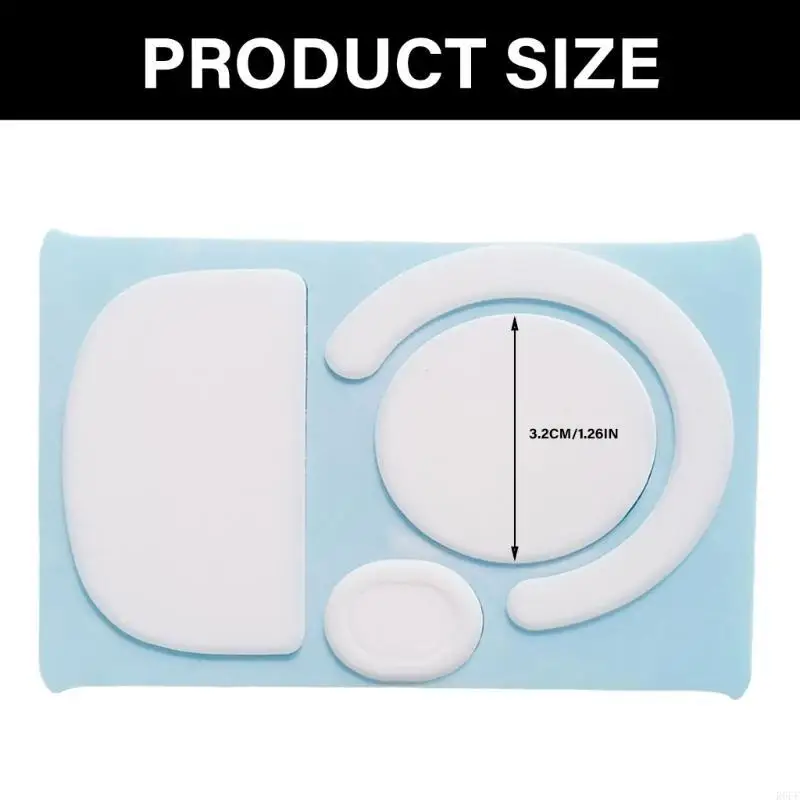 R6FF Ice Edition Mouse Skates Pad 1SET ROUND CORVED EDGESTIC