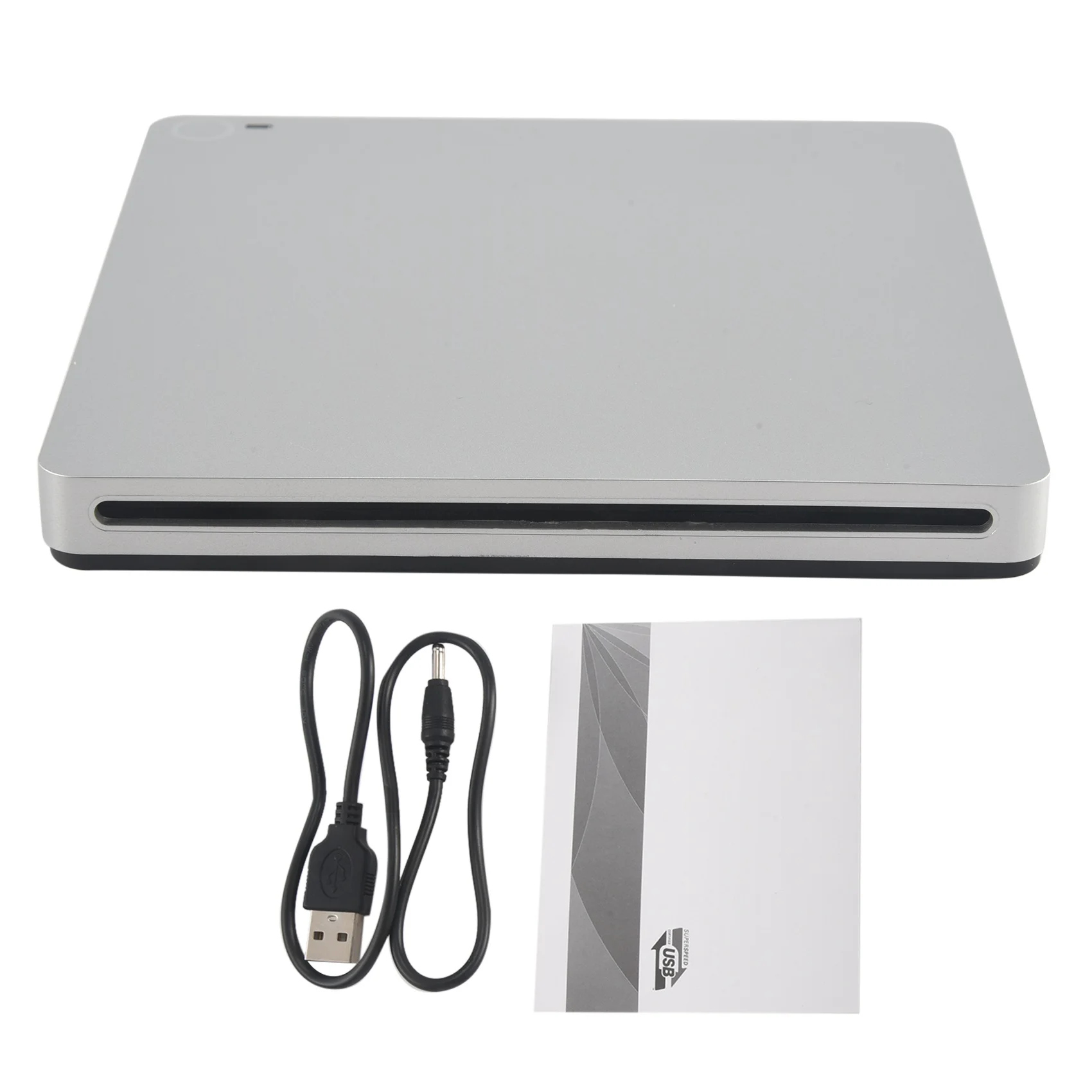 AT42 External 3D Blu Ray DVD Drive,USB 3.0 and Type-C Blu Ray CD DVD Drive Player Ultra Slim Slot-in CD DVD Burner