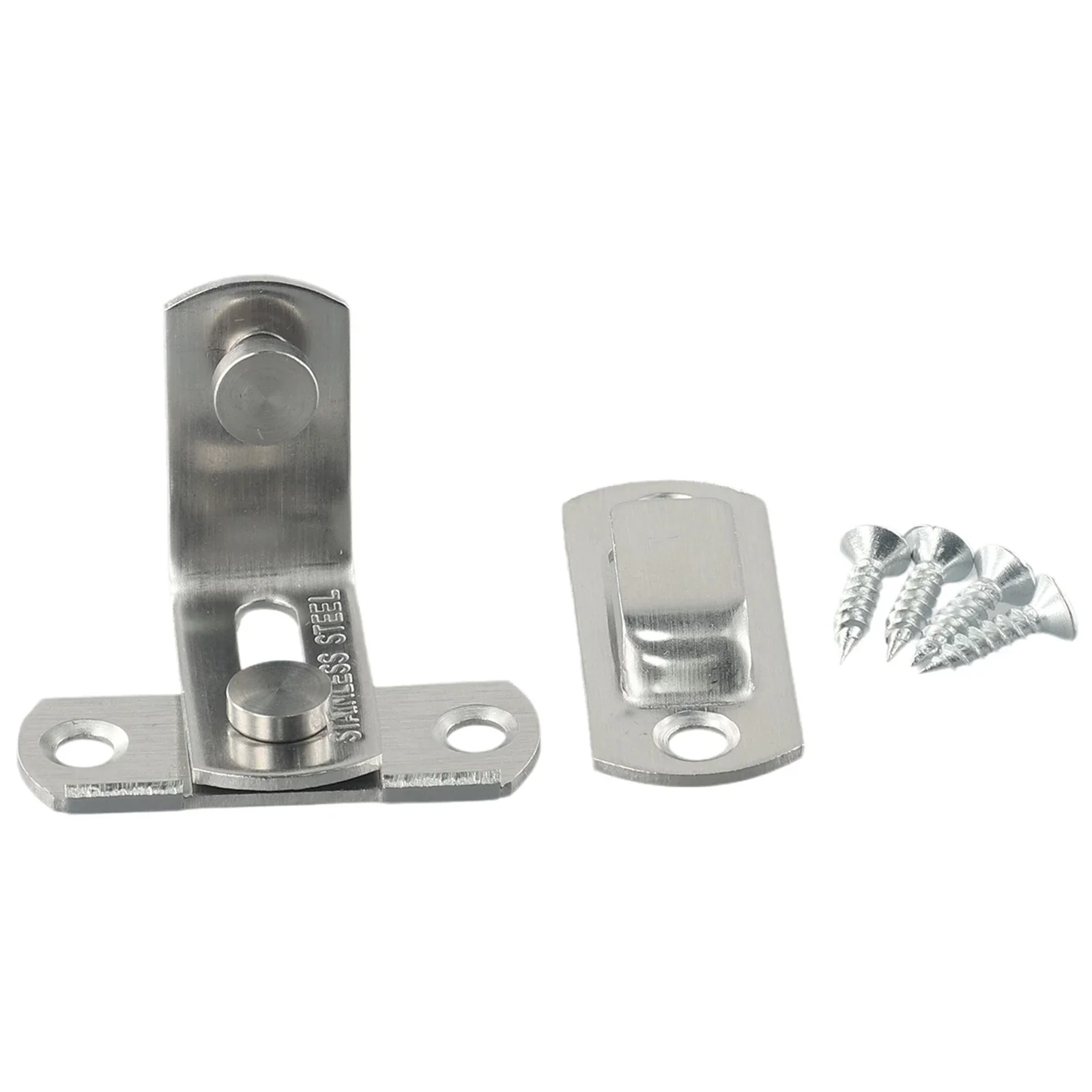 Stainless Steel Door Bolt 3 Inch 90 Degree Right Angle Latch Buckle Sliding Door Lock Security Door Hardware Accessories