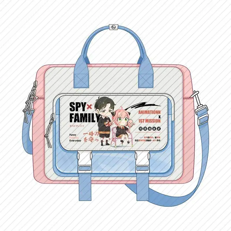 Spy X Family Anime Large Capacity Laptop Backpack For Middle School Students, Dual-Use Shoulder And Crossbody Bag Anime