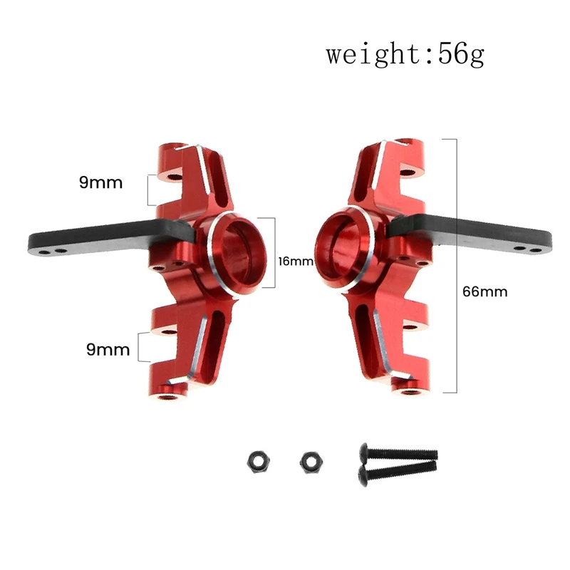 BNVN-aluminium Alloy Front Steering cup ARA330792 untuk Arrma 1/10 Kraton Outcast 1/8 Mojave RC Upgrade mobil aksesoris