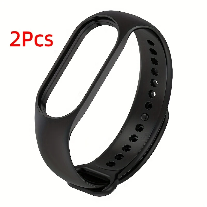 2PCS Uhrenarmbänder für Xiaomi Mi Band 7 6 5 4 3 Armband Silikon Handgelenk für Miband 5 6 NFC Ersatz Sport Strap für Mi Band 7 6