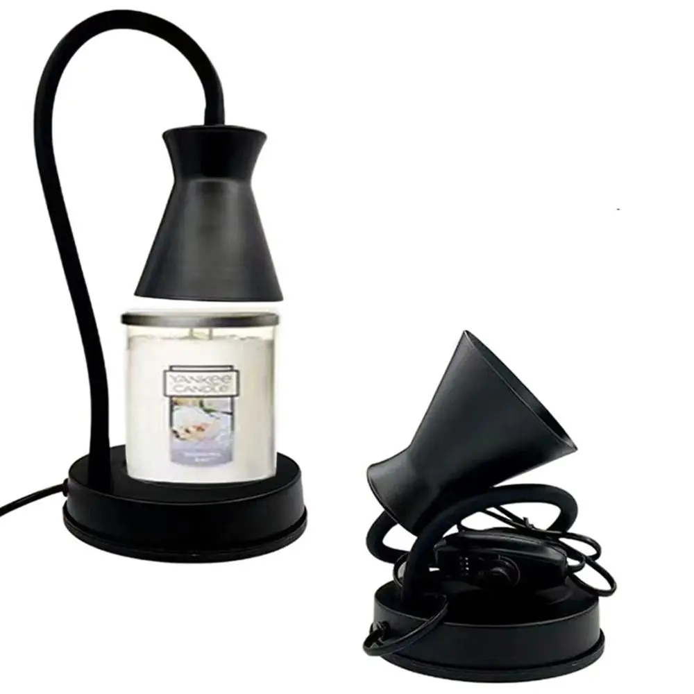 

Flameless Nordic Candle Lamp Multi-angle Melting 2 Bulbs Wax Warmers Lamp Dimmable Adjustable Height Candles Melter Living Room