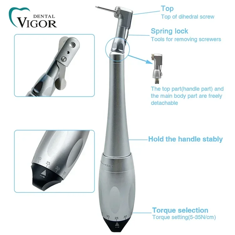 Parafuso de torque de implantação de driver manual de alumínio de laboratório premium