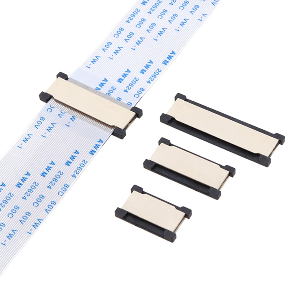 10pcs FFC/FPC Extension Board 6P/20P/24P/30P/40P/50P/60P Cable Extension Connector Simple Extension Seat 0.5mm Pull Type