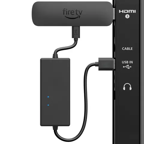 Voedingskabeladapter voor AMZ Fire TV Stick, Powers Fire TV Stick rechtstreeks van TV USB-poort (elimineert de behoefte voor AC-adapter)
