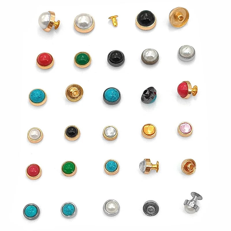 Round Cat Eye Trim Rivets For Leather Studs Nail Garment Leather Craft Belt Wallet Bag Garments Pet Collar Decor 8/10/12mm