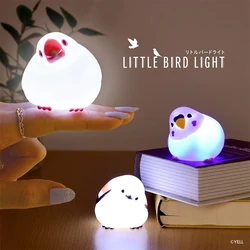 Genuine Gacha Figure Small Scale Model Fat Bird Twists Eggs with A Palm Lamp Psittaciformes Paridae Action Figure Model Toys