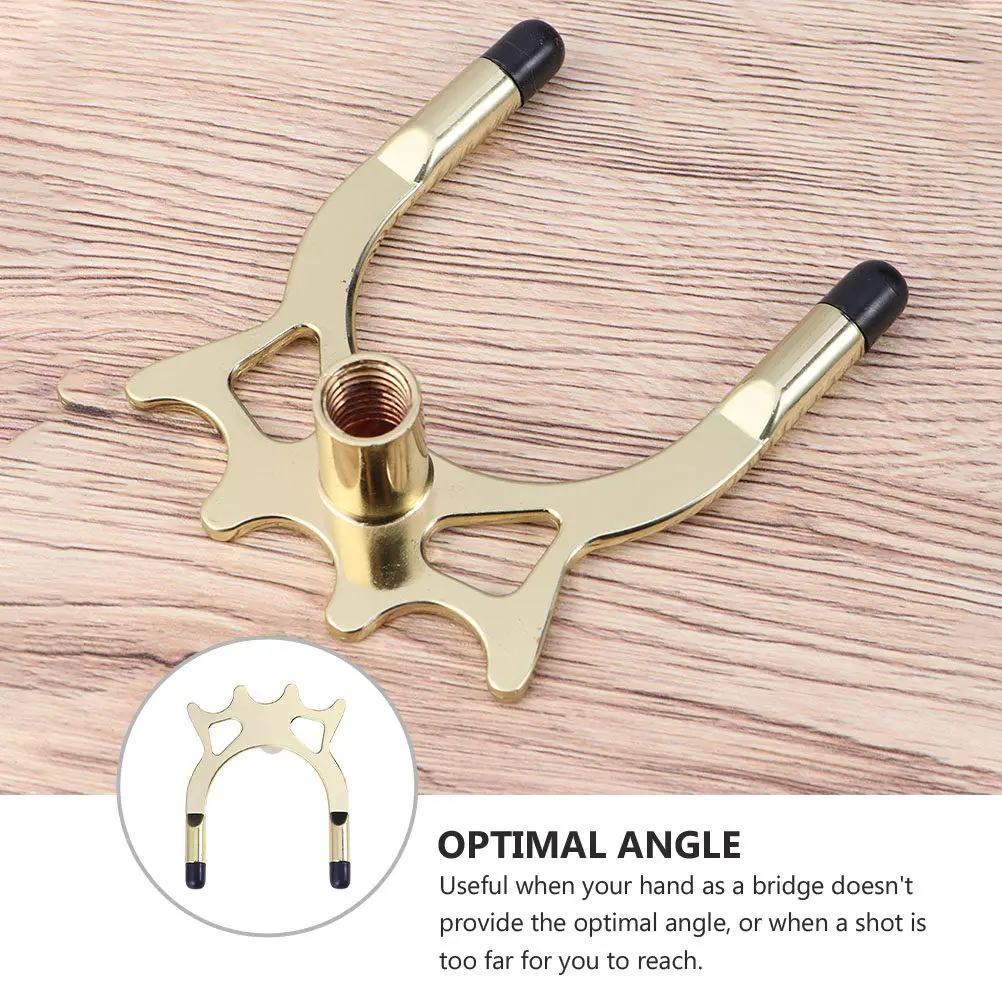 Metal Pool Cue Bridge Head for Snooker Billiards Creative Antler Style 5 Position Adjustable Bridge Rest Portable Cue Holder