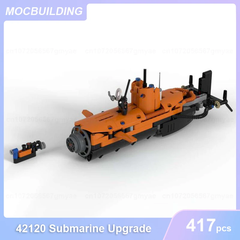 

42120 Submarine Upgrade Model MOC Building Blocks DIY Assemble Bricks Educational Creative Collection Toys Xmas Gifts 417PCS