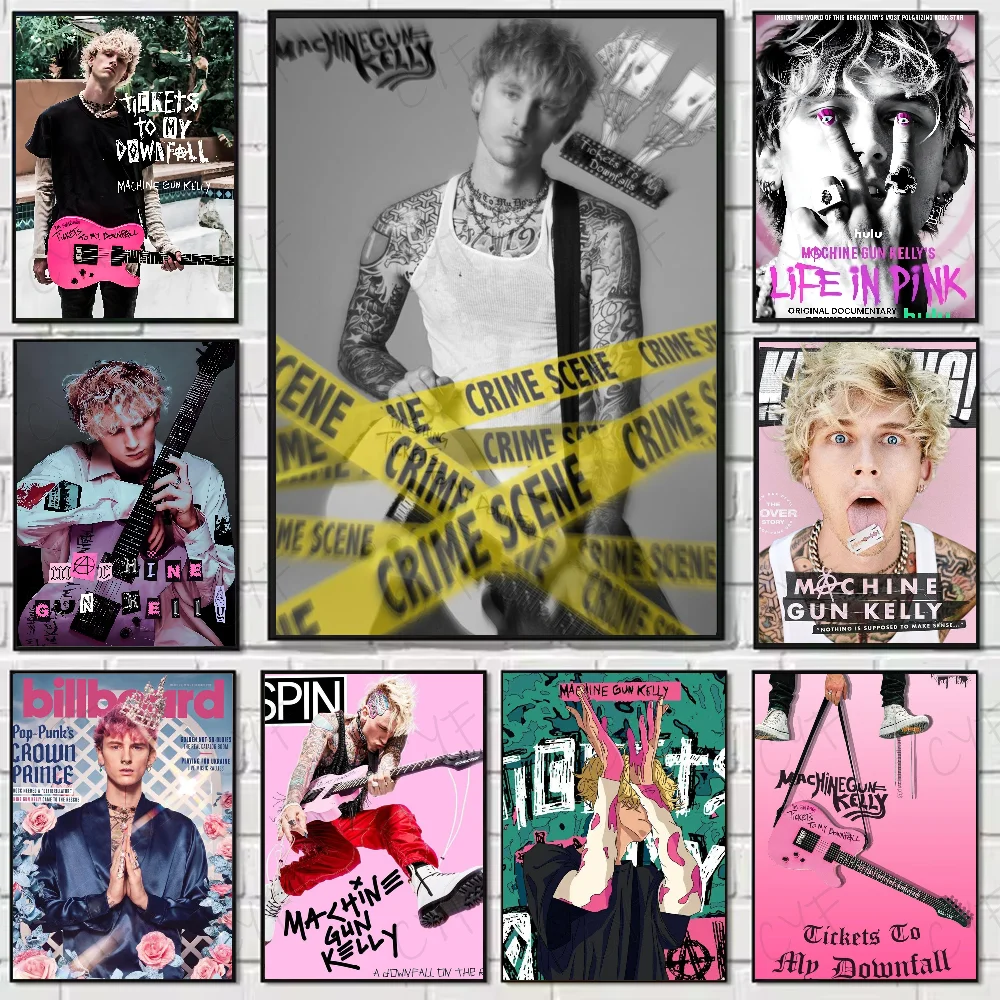 MGK M-Machine Gun K-Kelly Poster High Quality Wall Art for Home Office Bedroom Living Room Hallway Bar Perfect Gift Idea