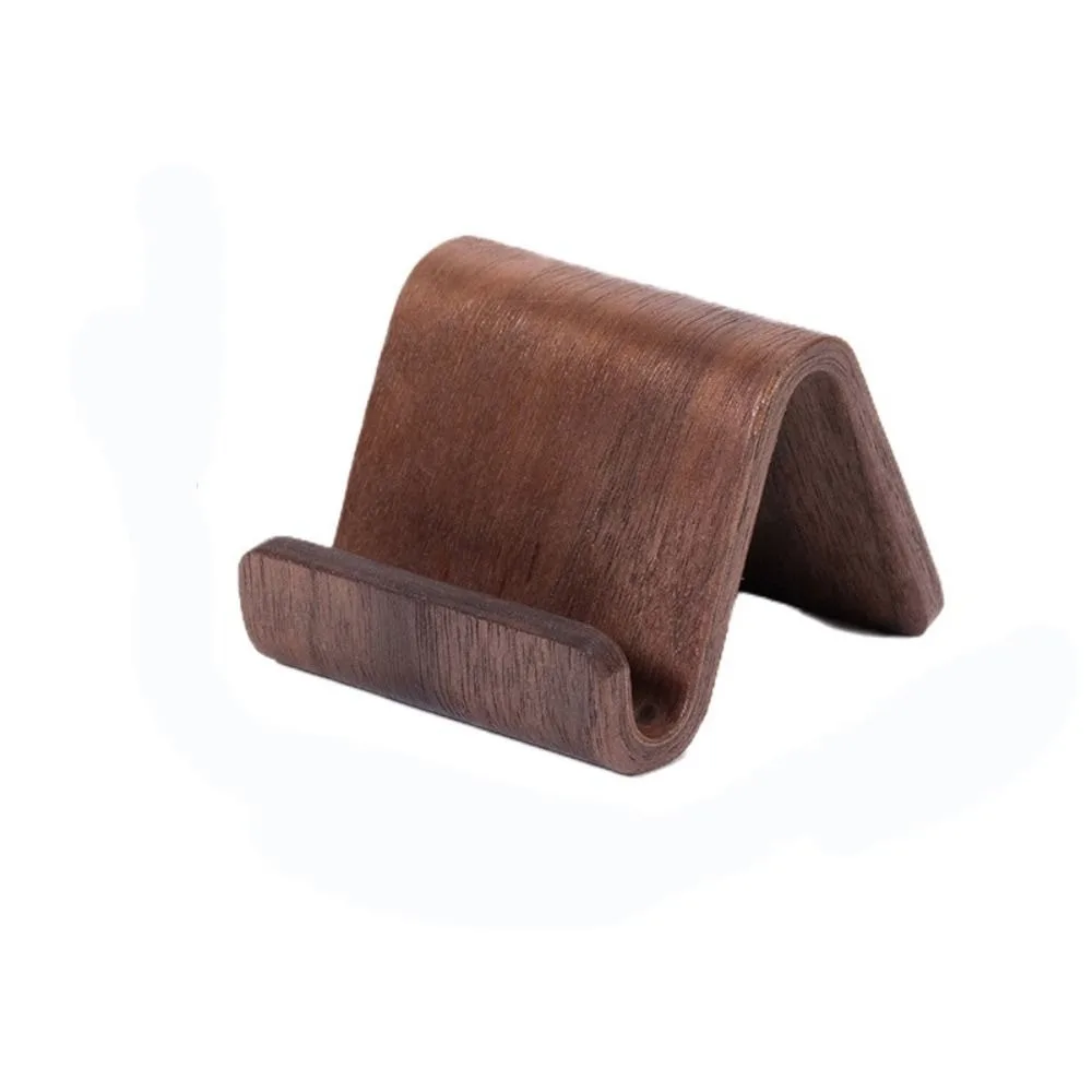 

Portable Wooden Phone Holder Stable Small Business Card Display Rack Solid Desktop Decoration Desktop Phone Stand