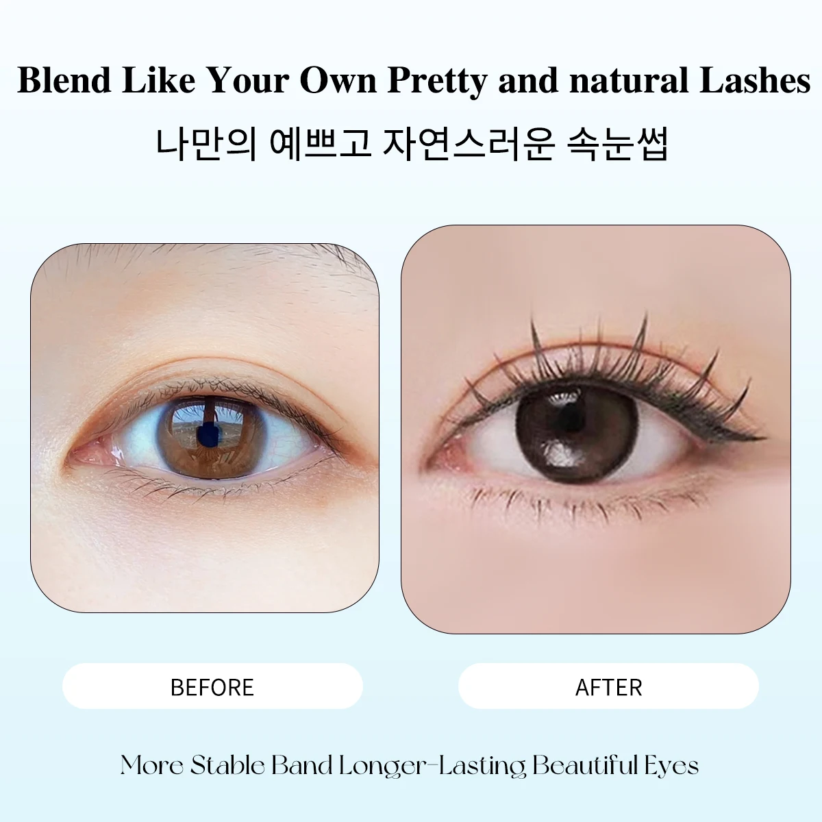 Ultradunne Manga Wimpers Zero-touch Valse Wimpers Natuurlijke Wimper Clusters Wimpers Geen lijm Zelfklevende Wimpers