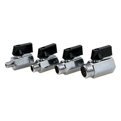Mini Ball Valve Sanitary 1/8 1/4 3/8 1/2 3/4 BSP NPT Female Male Thread Water Oil 2 Way Ball Valve Homebrew