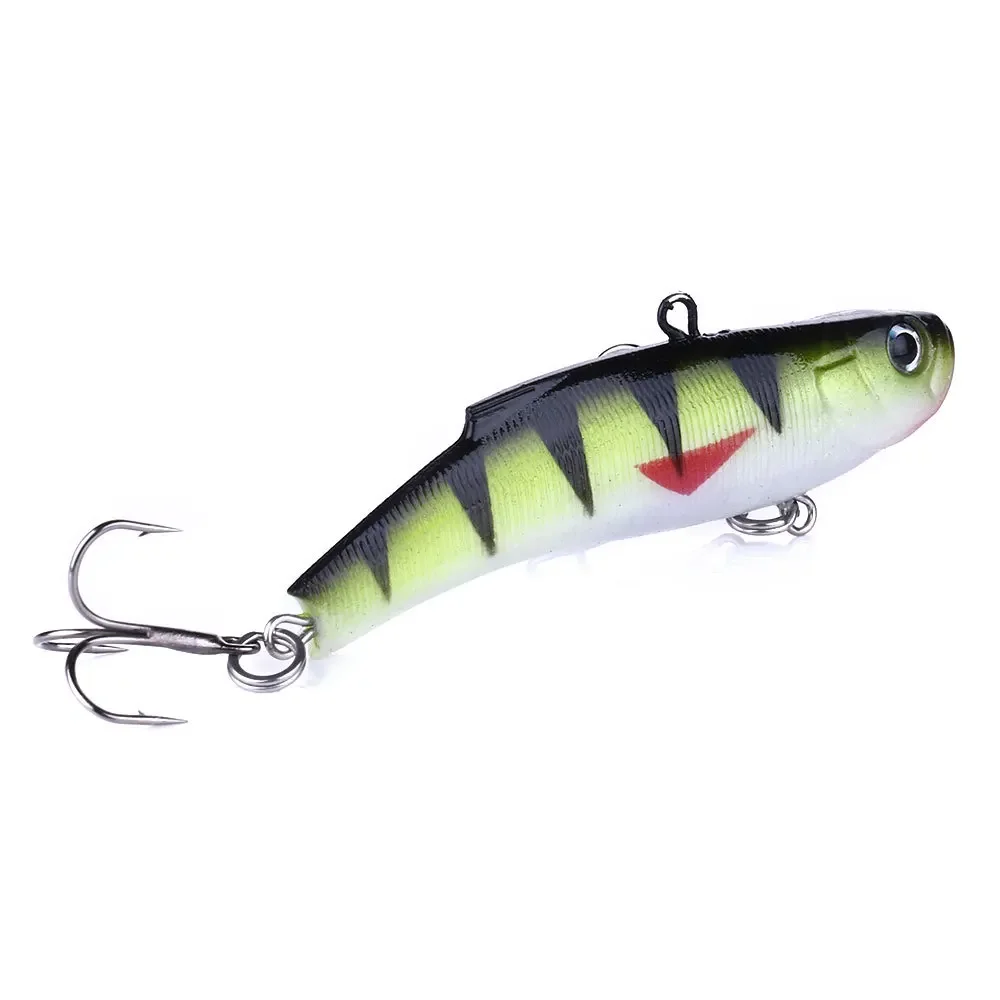 Ice Fishing Soft Bait Bionic Lure Bait 7cm Color Packed Lead Fish VIB 17g Winter Bait Jumping Temptation Fishing Lure Soft Jig