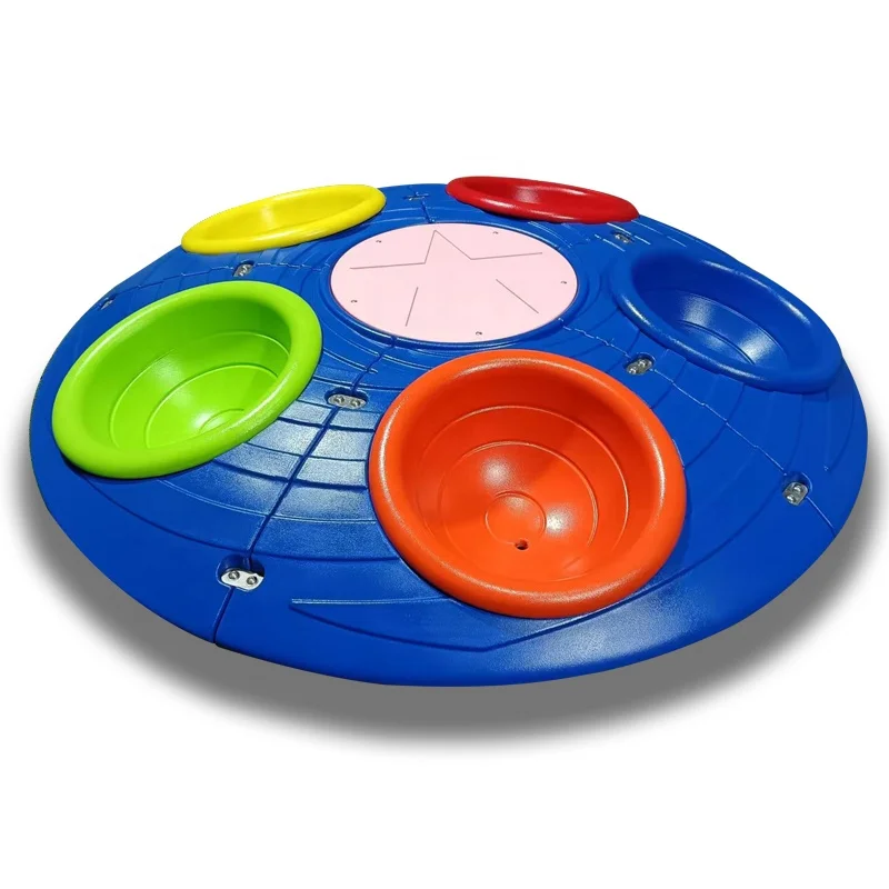 

Children's outdoor plastic swivel chair turntable playground accessories