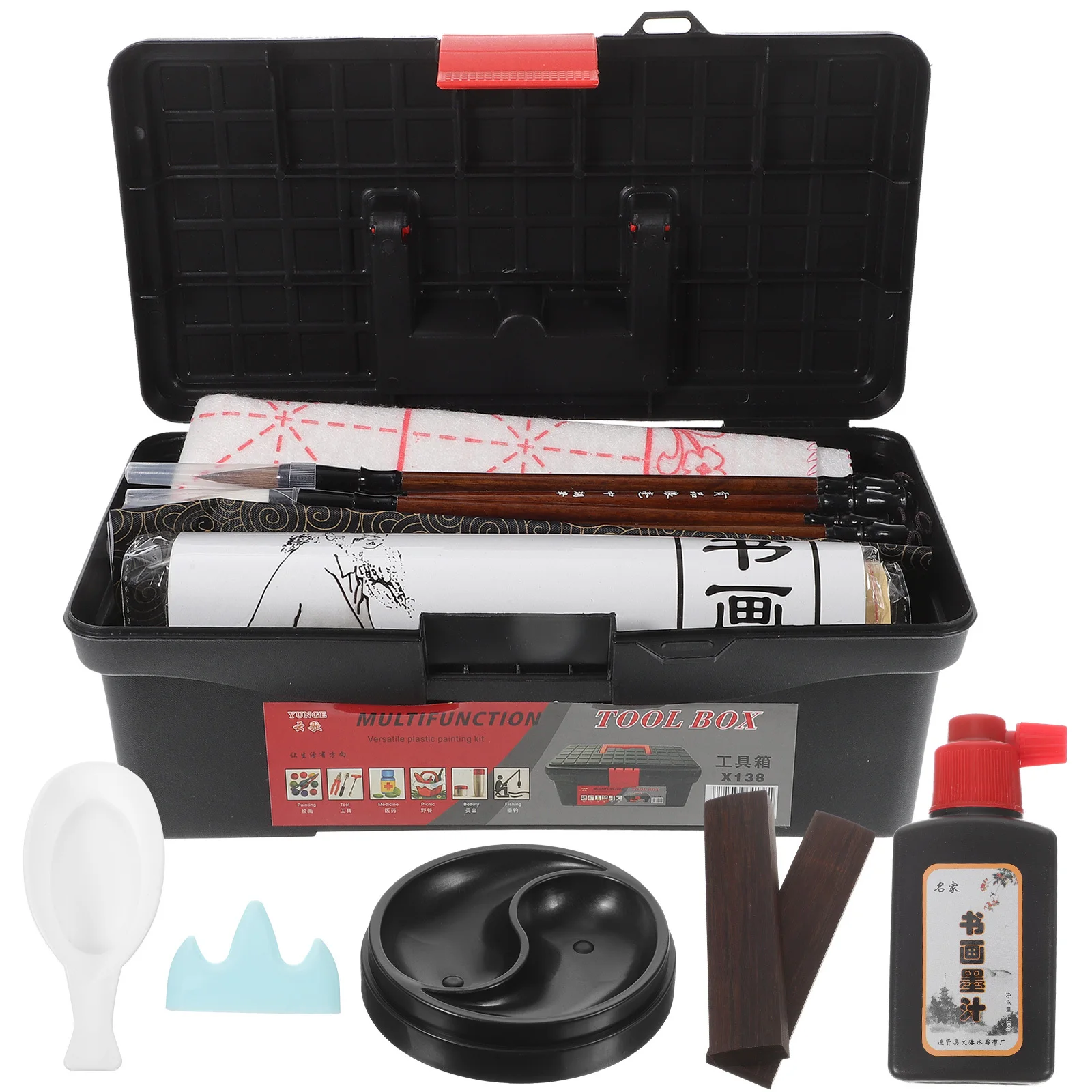 

1 set 1 Set Reusable Calligraphy Mat With Writing Cloth Kit For Beginners Water Absorbing Practice Tool Chinese Calligraphy Set