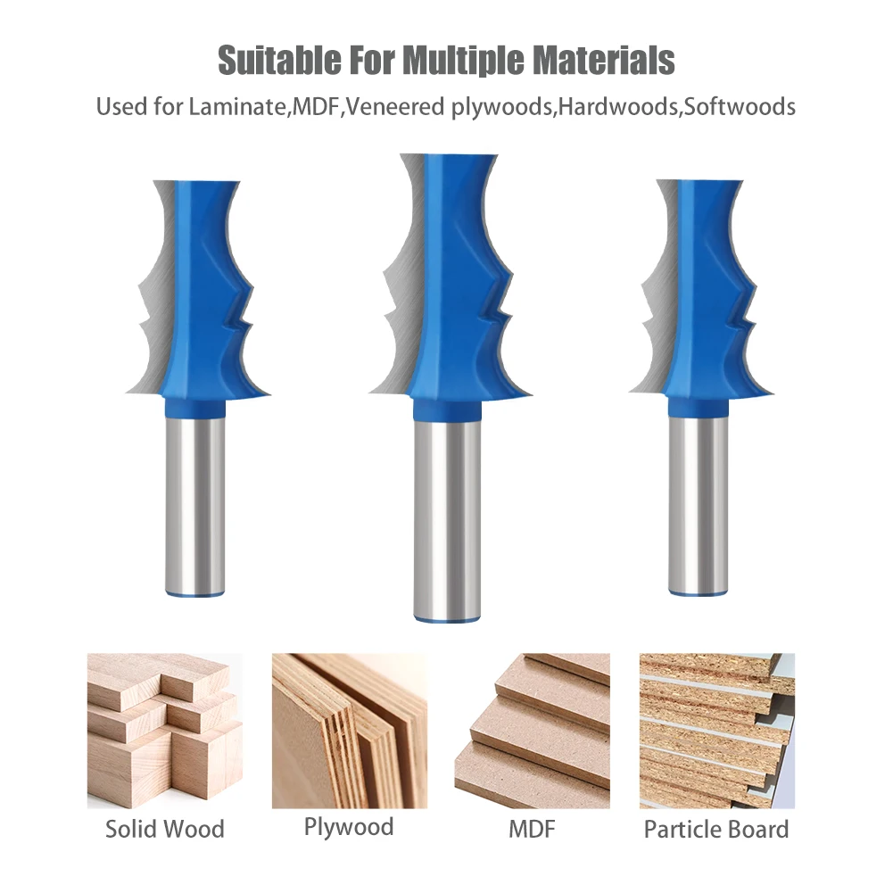 Imagem -02 - Tungstênio Aço Fresa para Carpintaria mm Shank Router Bit Braço Faca Fresas para Router