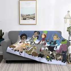 Wild Kratts Educational Animation Blankets Fleece Print cartoon for kids Breathable Warm Throw Blanket for Home Car Rug Piece