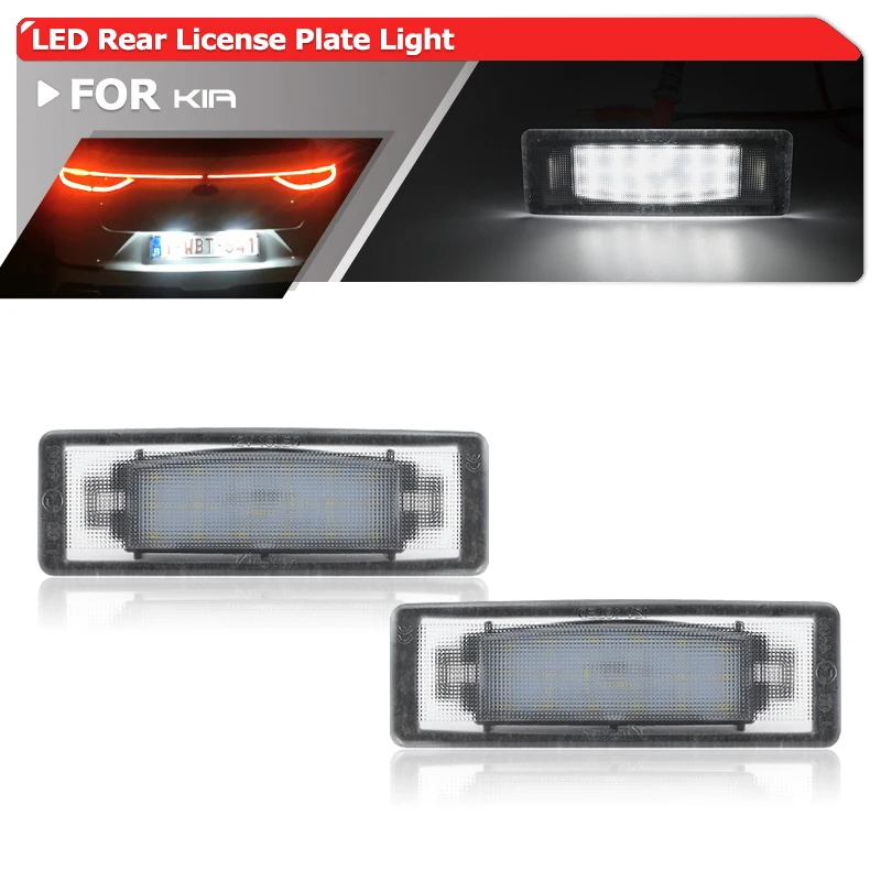 Luz de matrícula LED para Kia Magentis, CD SMD, W/ E-Soul, tipo, EV, Stonic, Optima, TF, ProCeed, Ceed, GT, E-Mark, E4