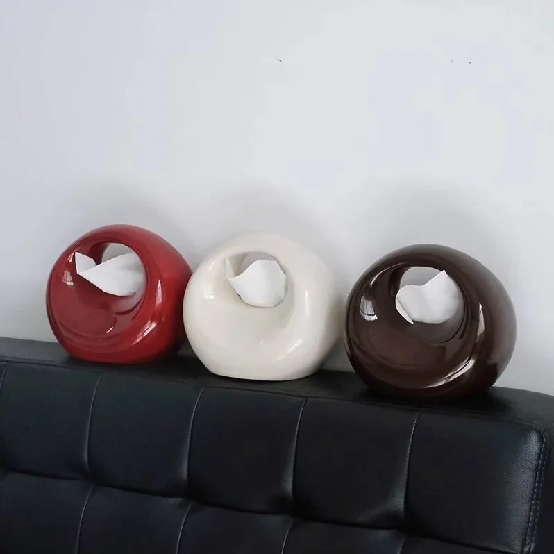 Creative Resin Tissue Box Napkin Drawing Tabletop Ornament Handbag