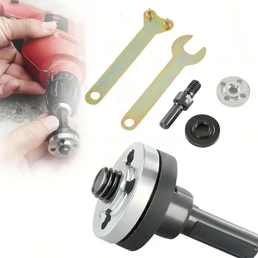 5-Piece Set Multi-Functional Hand Drill Angle Grinder Conversion Kit with Connecting Rod Accessories for Power Tools