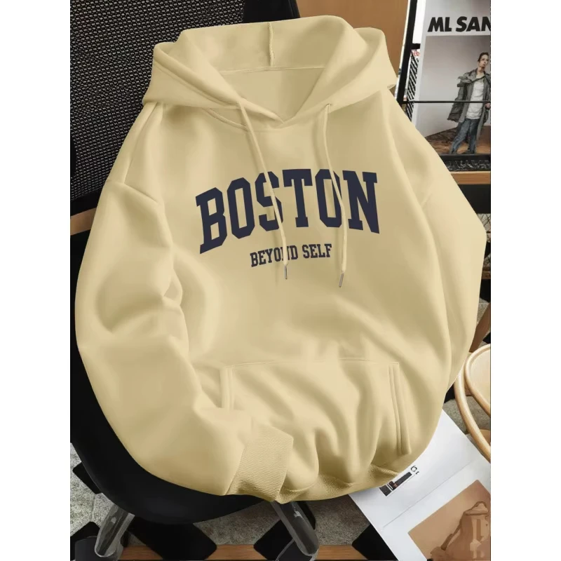 2026 New Men's Loose Hoodie Thin Spring Autumn Versatile Casual Fade Resistant