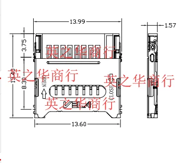 20pcs original new TF-04A TF card holder