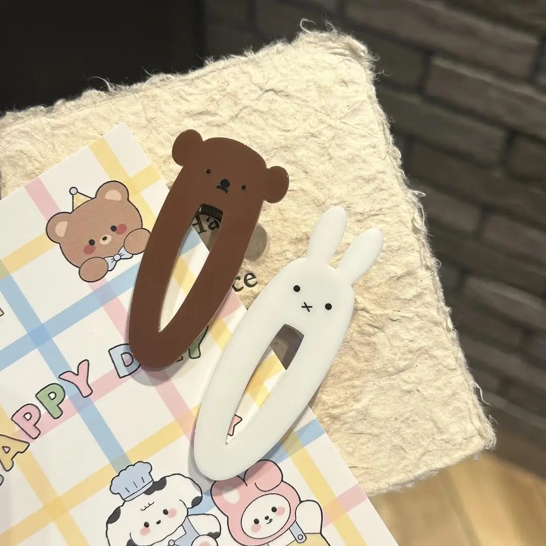 Kawaii Miffy Boris Haarspange mit Pony, süßer Stil, Y2k-Mädchen-Studenten-Kopfbedeckung, Spielzeug und Geschenke für Mädchen