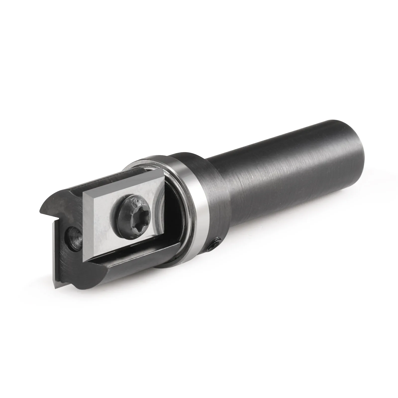 Broca de roteador de acabamento nivelado de 2 asas com inserção de carboneto