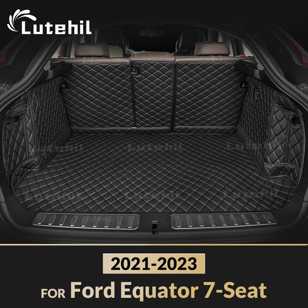 

Для Ford Equator 2021 2022 2023, автомобильный коврик для багажника с полным покрытием Lutehil, чехол для багажника автомобиля, подкладка для багажника, аксессуары для интерьера