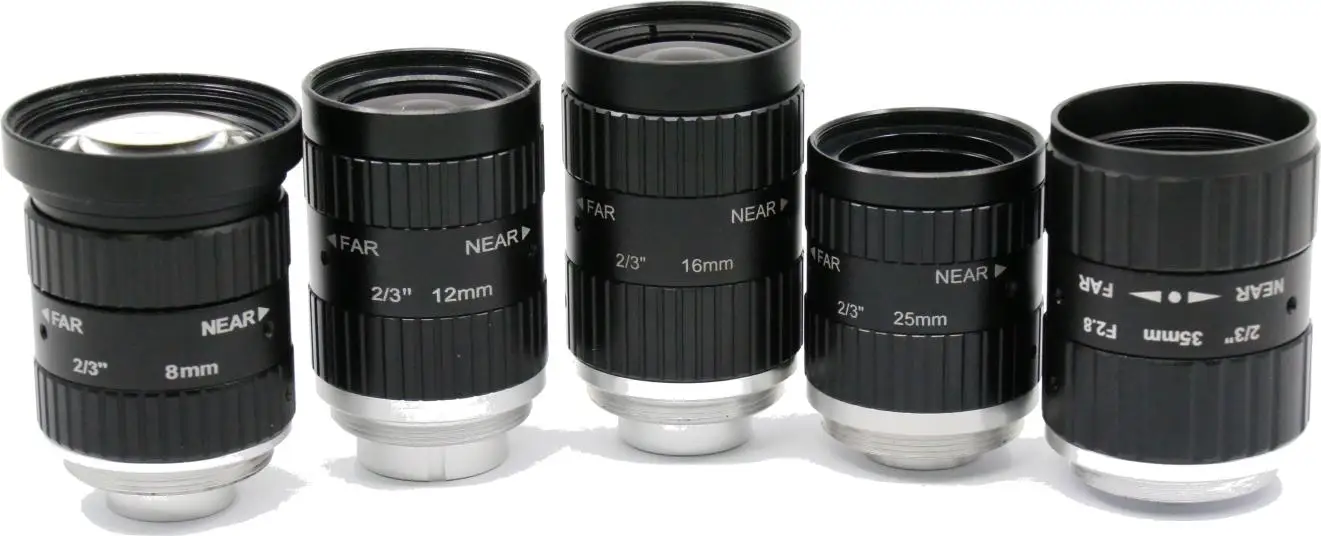 

2/3" 10MP 8mm FA Lens CCTV Lens Ultra-high resolution lens C-Mount Multi-layer coating high transmittance Compact structure