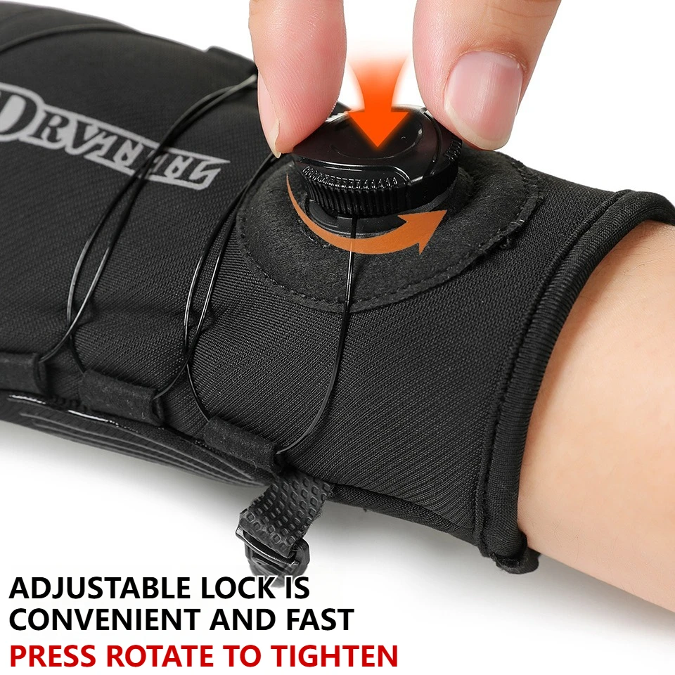 GTUBIKE 1 زوج قفازات ركوب الدراجات الشتوية الدافئة مقاوم للماء يندبروف للجنسين مع شاشة تعمل باللمس لركوب الدراجات في الهواء الطلق التزلج الجري Bycicle #3