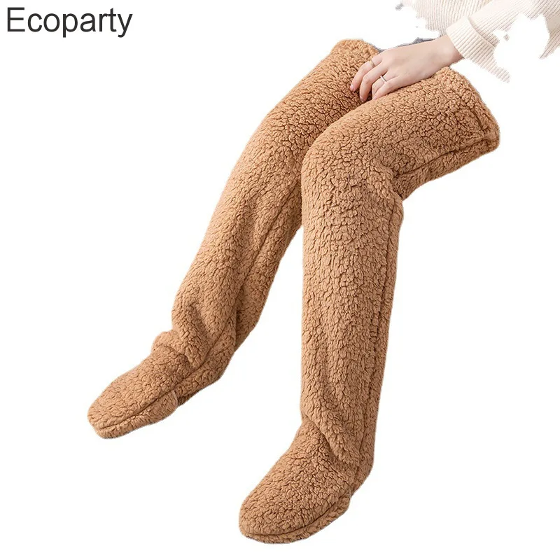 Winter Warm Feet Stockings for Women and Men Multifunctional Bed Sleep with Quilt Old Cold Legs Warm Sleep Socks Foot Warming