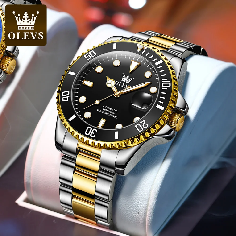 Men's OLEVS Classic Automatic Mechanical Watch, Waterproof