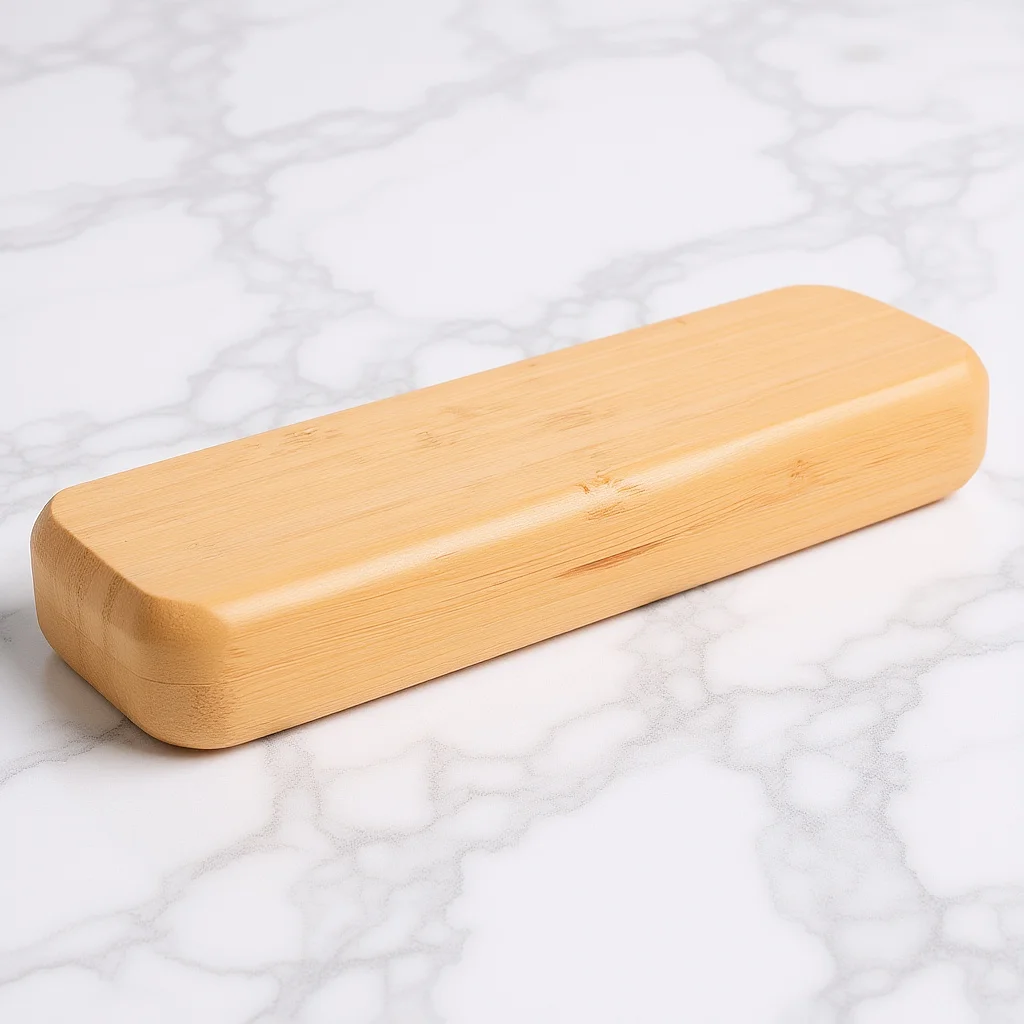 

1Pcs Bamboo Pen Storage Box Creative Single Pen Case Retro Design Office Pencil Box Gift Pencil Case Office Supplies