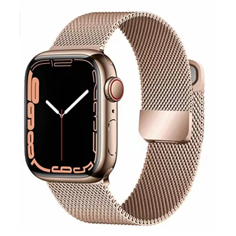 Metal Milanese Loop Strap For Apple Watch 49mm 45mm 44mm 42mm 41mm 40mm 38mm Magnetic Bracelet iWatch Ultra 8 7 6 5 4 3 SE Band