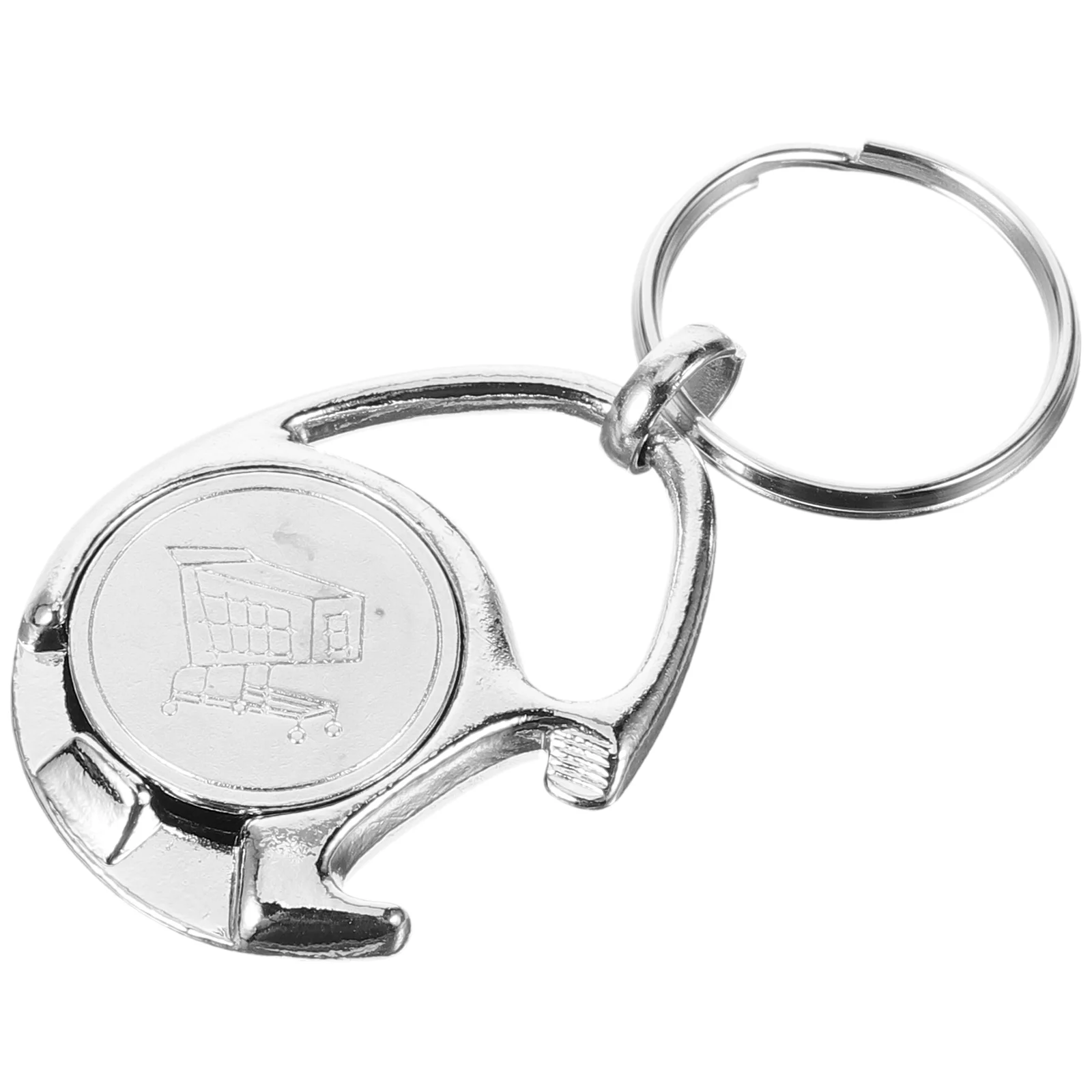 Shopping Cart Token Keychain Bottle Opener Accessories Trolley Keyrings Disassemble Coin Uk Small Tokens Zinc Alloy