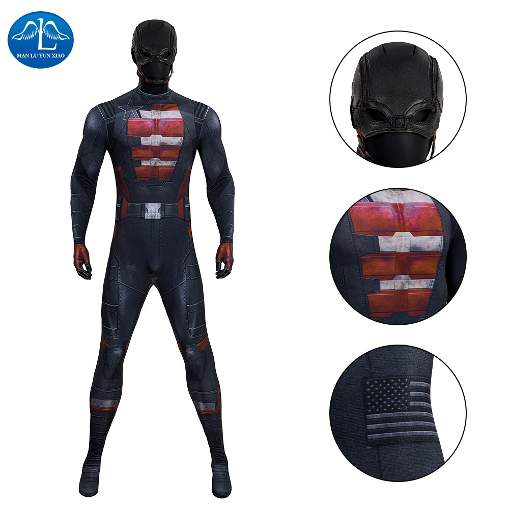 

Thunderbolts US Agent Captain America Cosplay Costume Halloween Mens Fantasy