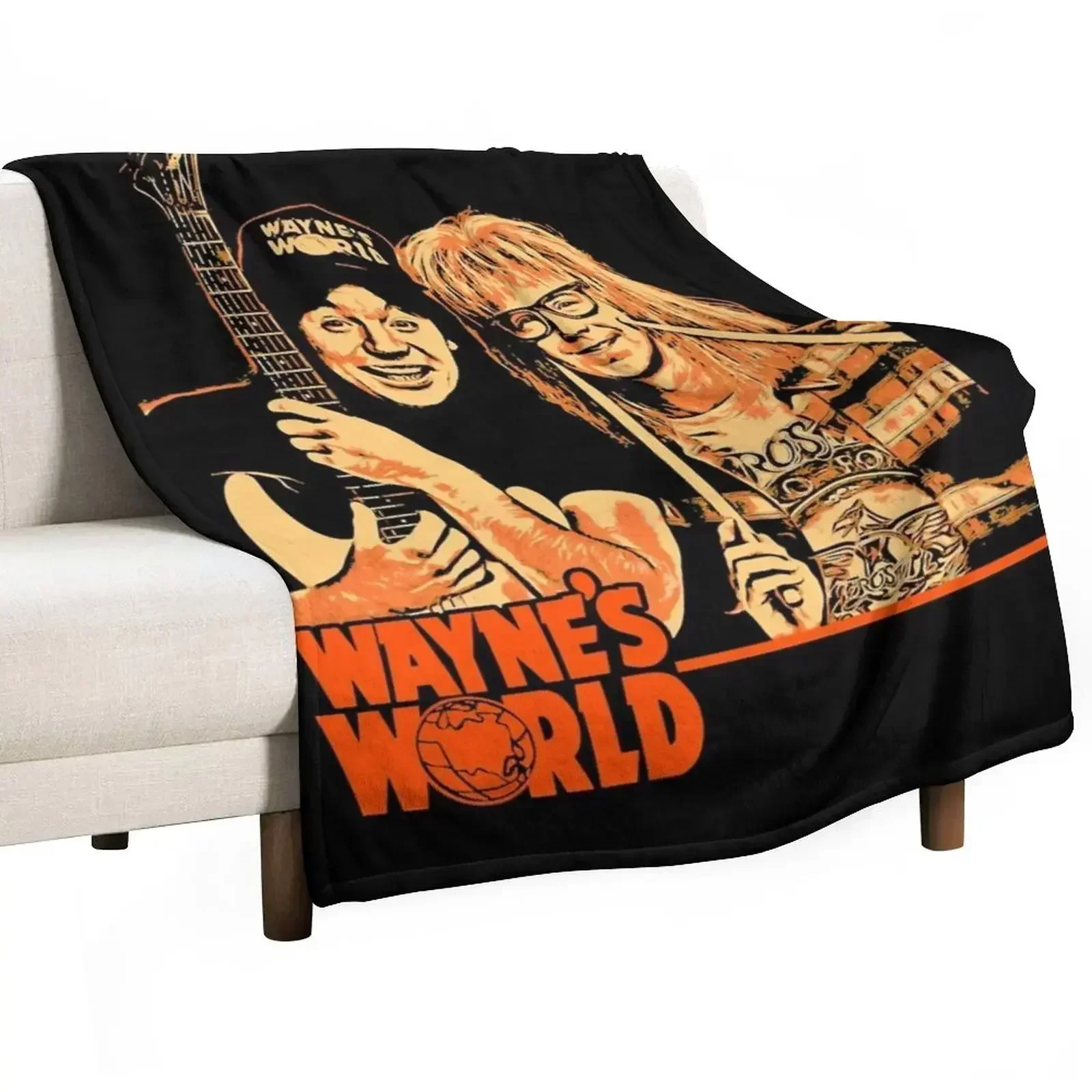 Why Everything You Know About Wayne's World Is A Lie Throw Blanket Picnic Furry Softest Beautifuls Luxury Brand Blankets