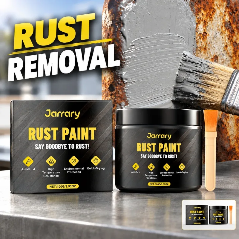 Grey Anti-rust Paint for Metal Steel Rust Renovation Brightening Polishing Multipurpose Cleaning Maintenance Surface Protective