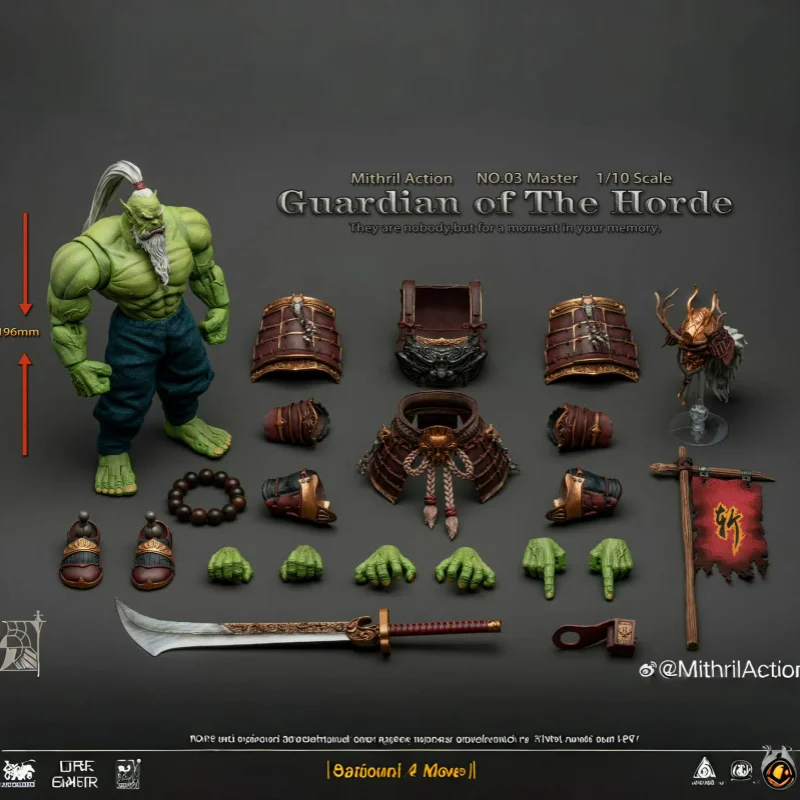 Miyin Studio Warcraft III Ancient Orc 03 Master Blade Master BM 1/10 Scale Action Figure toy gifts