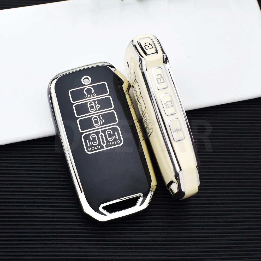9 Buttons Car Key Case Cover Shell Fob For KIA K7 K8 V6 2022 EV6 2022 Dl3 K5 for Kia Carnival Sedona 2021 Sorento MQ4 Keychain