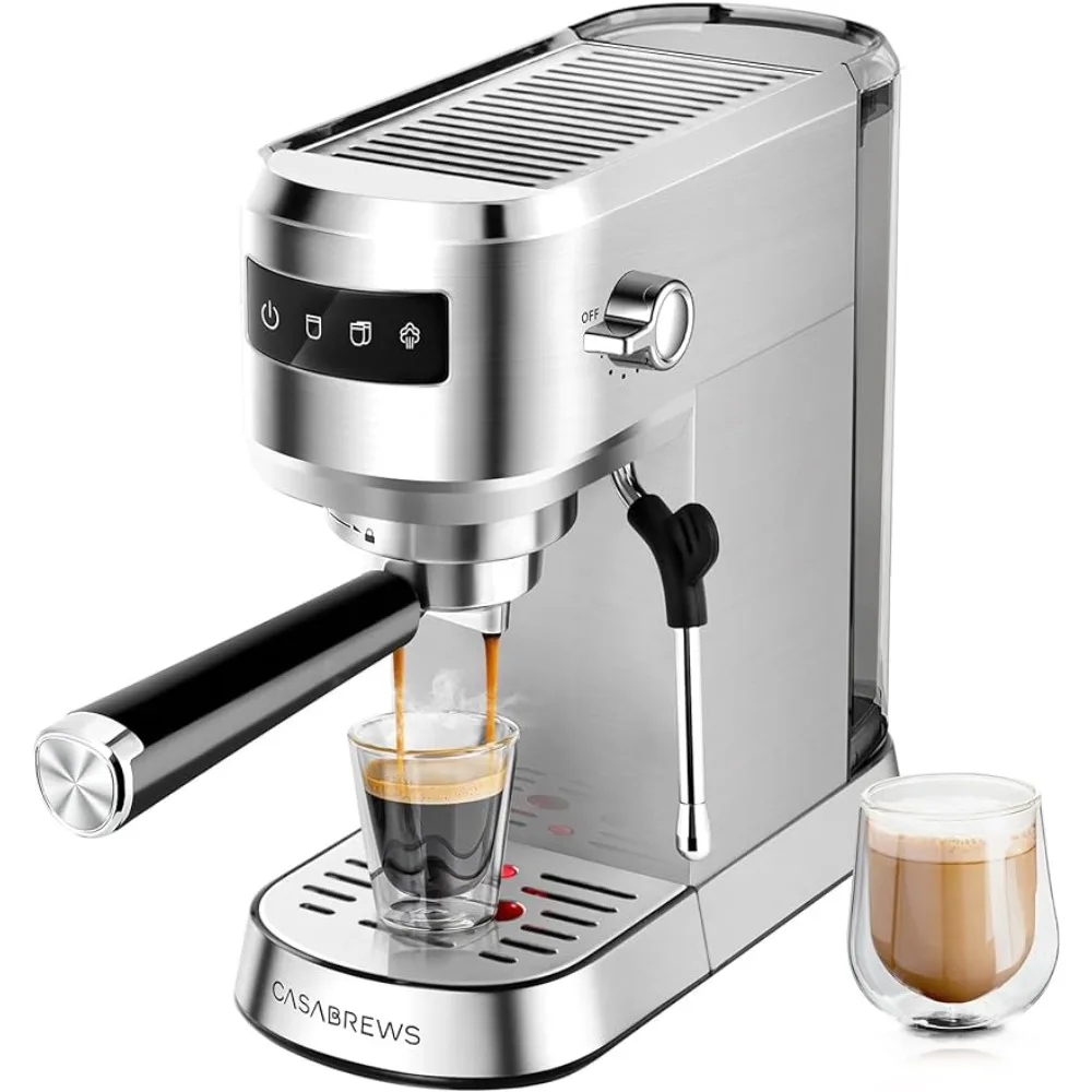 

CASABREWS Espresso Machine 20 Bar, Professional Espresso Coffee Maker with Steam Milk Frother